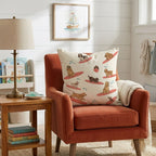 Surf's Up Cocker Spaniel Throw Pillow - Hillcroft Home