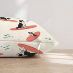 Surf's Up Collie Throw Pillow - Hillcroft Home