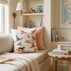 Surf's Up Greyhound Throw Pillow - Hillcroft Home