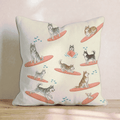 Surf's Up Husky Throw Pillow - Hillcroft Home