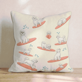 Surf's Up Maltese Throw Pillow - Hillcroft Home