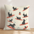 Surfs Up Scottie Throw Pillow - Hillcroft Home
