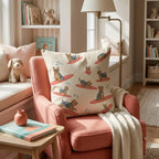 Surf's Up Yorkie Throw Pillow - Hillcroft Home