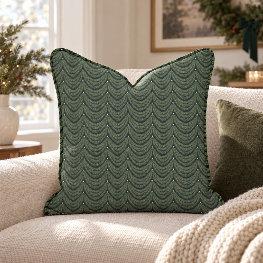 Swag Season Throw Pillow throw pillow - Hillcroft Home