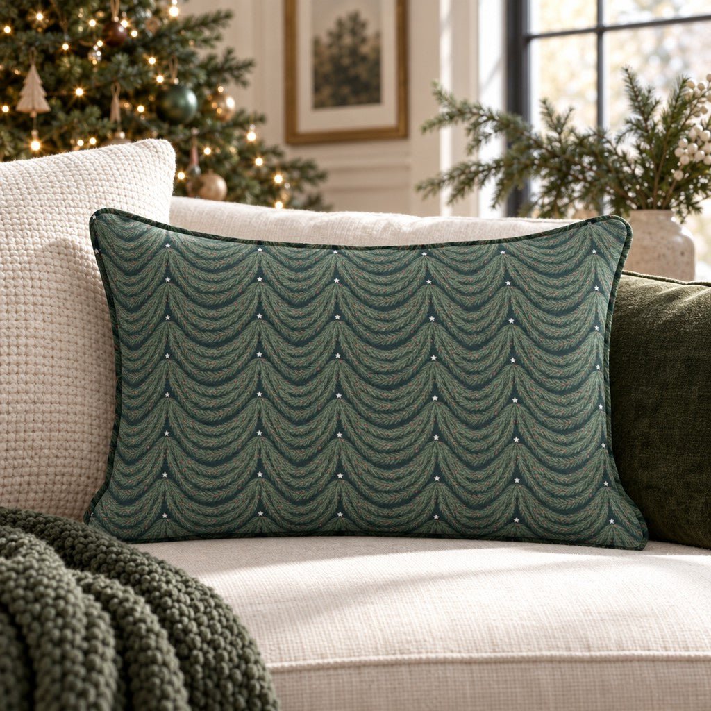 Swag Season Throw Pillow throw pillow - Hillcroft Home