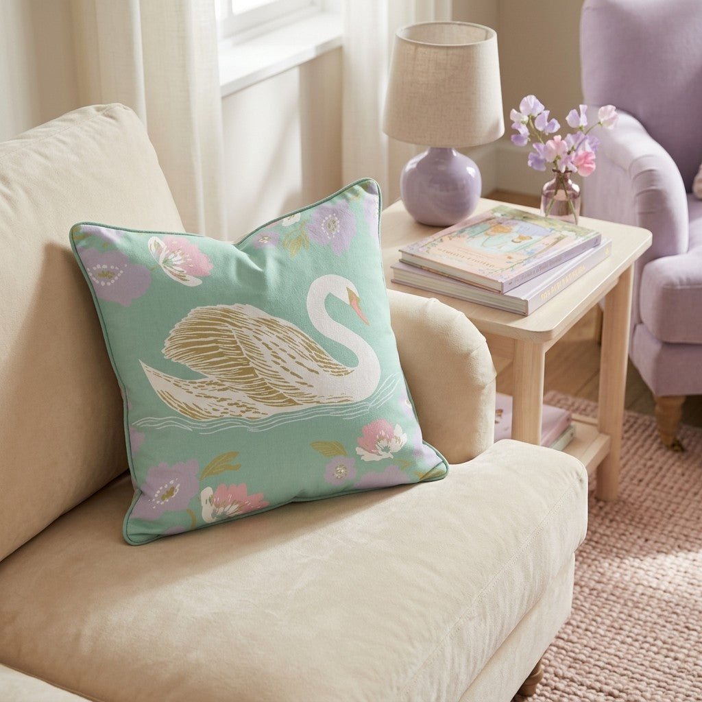 Swan Lake Throw Pillow - Hillcroft Home