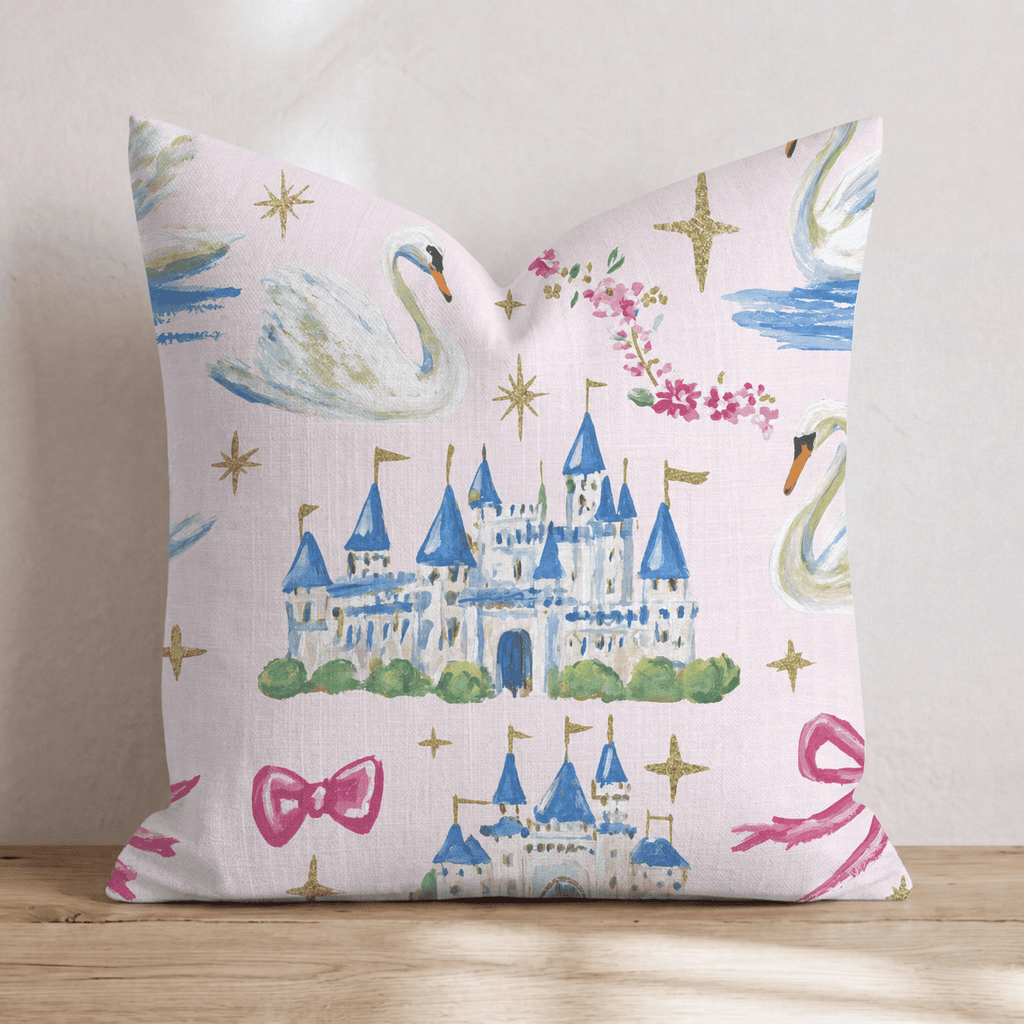 Swan Princess Throw Pillow - Hillcroft Home