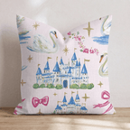 Swan Princess Throw Pillow - Hillcroft Home