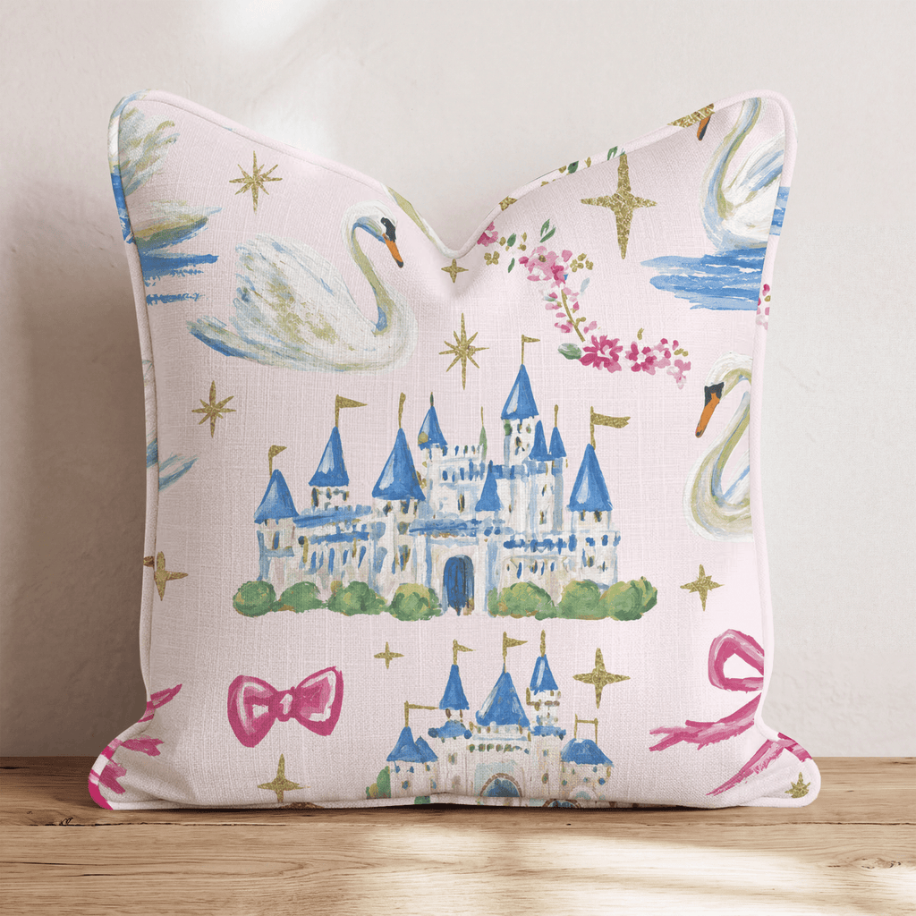 Swan Princess Throw Pillow - Hillcroft Home