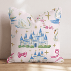 Swan Princess Throw Pillow - Hillcroft Home