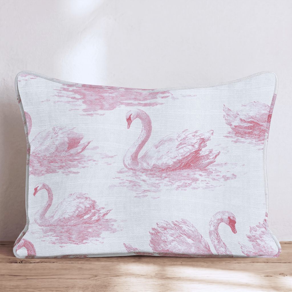Swans of Love Throw Pillow - Hillcroft Home
