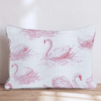 Swans of Love Throw Pillow - Hillcroft Home