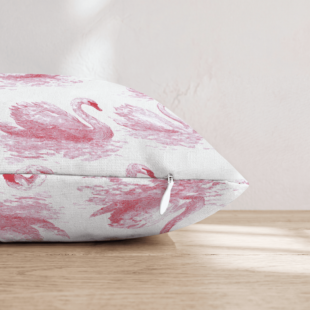 Swans of Love Throw Pillow - Hillcroft Home