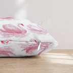 Swans of Love Throw Pillow - Hillcroft Home