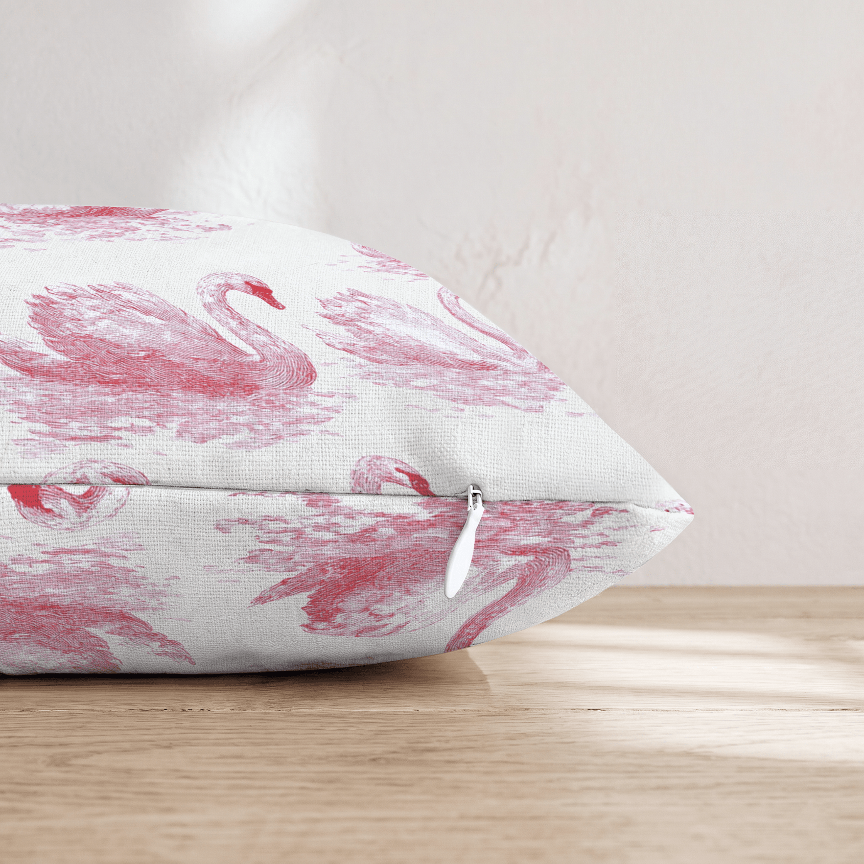 Swans of Love Throw Pillow - Hillcroft Home
