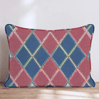 Sweater Vest Plaid Throw Pillow - Hillcroft Home