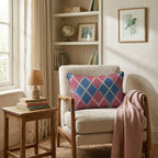 Sweater Vest Plaid Throw Pillow - Hillcroft Home