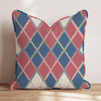 Sweater Vest Plaid Throw Pillow - Hillcroft Home