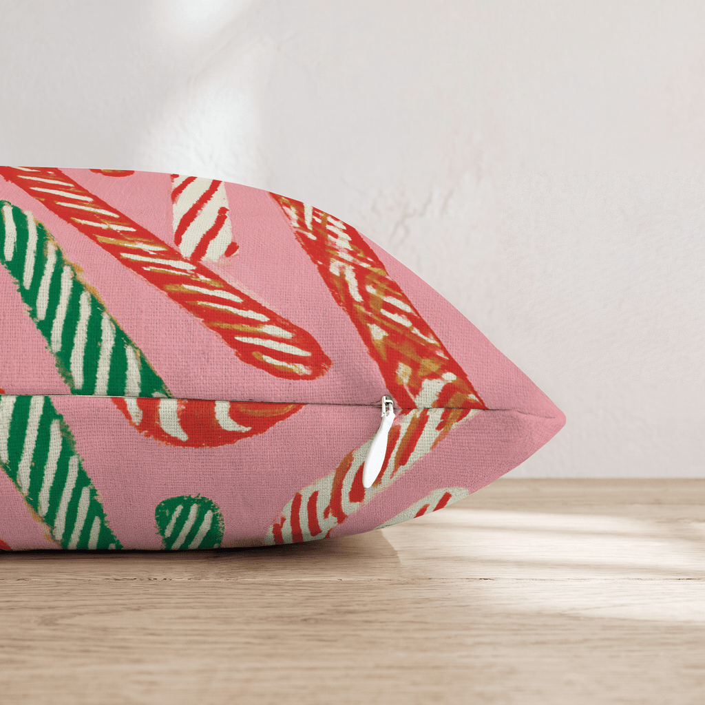 Sweet and Peppermint Throw Pillow - Hillcroft Home