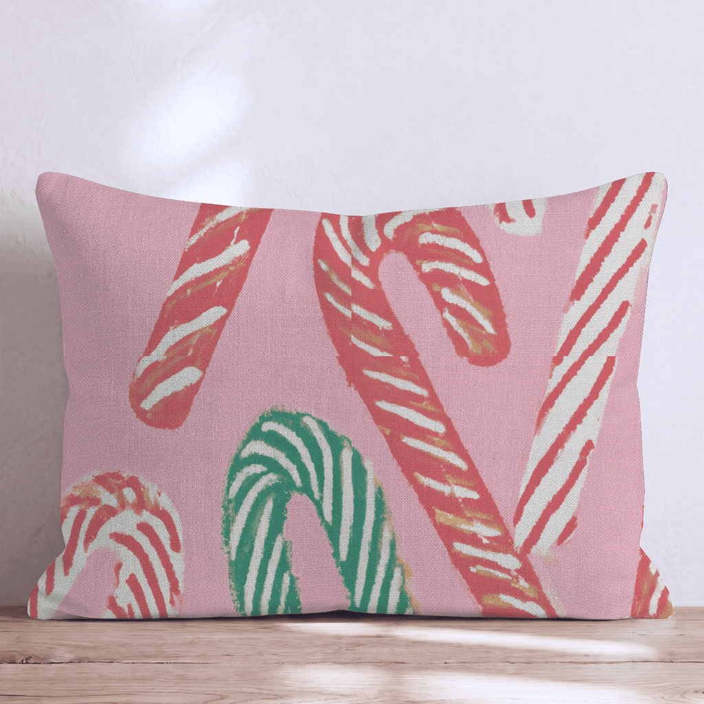 Sweet and Peppermint Throw Pillow - Hillcroft Home
