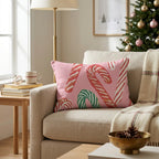 Sweet and Peppermint Throw Pillow - Hillcroft Home