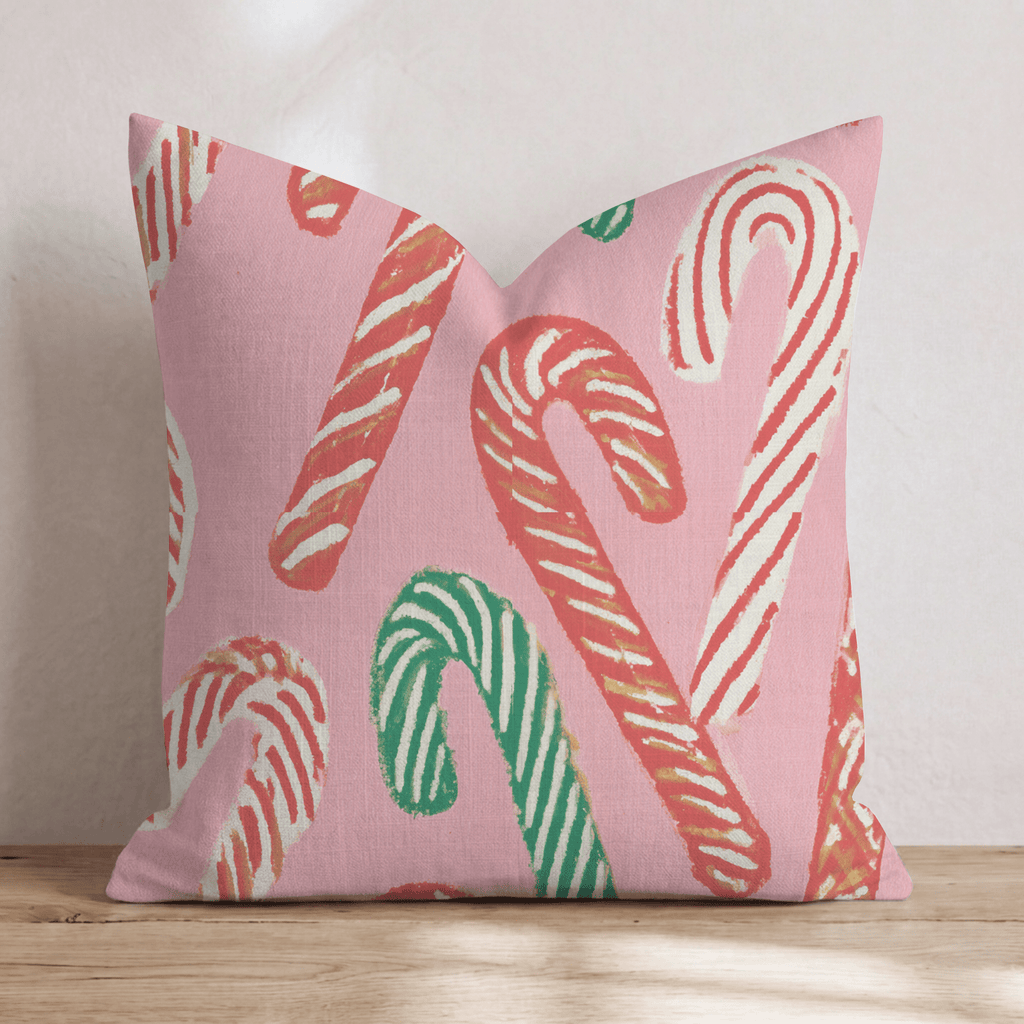 Sweet and Peppermint Throw Pillow - Hillcroft Home