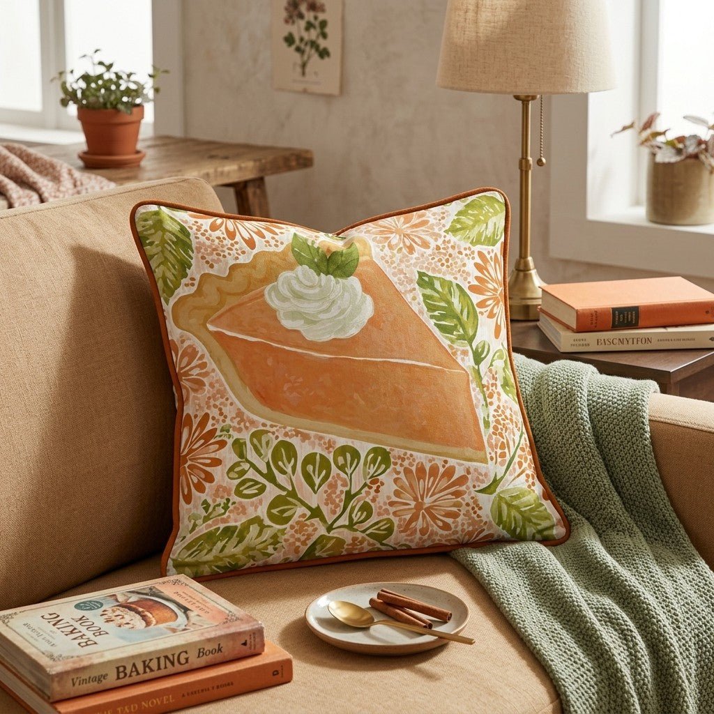 Sweet Potato Slice Throw Pillow - Hillcroft Home