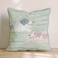 Swimming Buddies Throw Pillow - Hillcroft Home