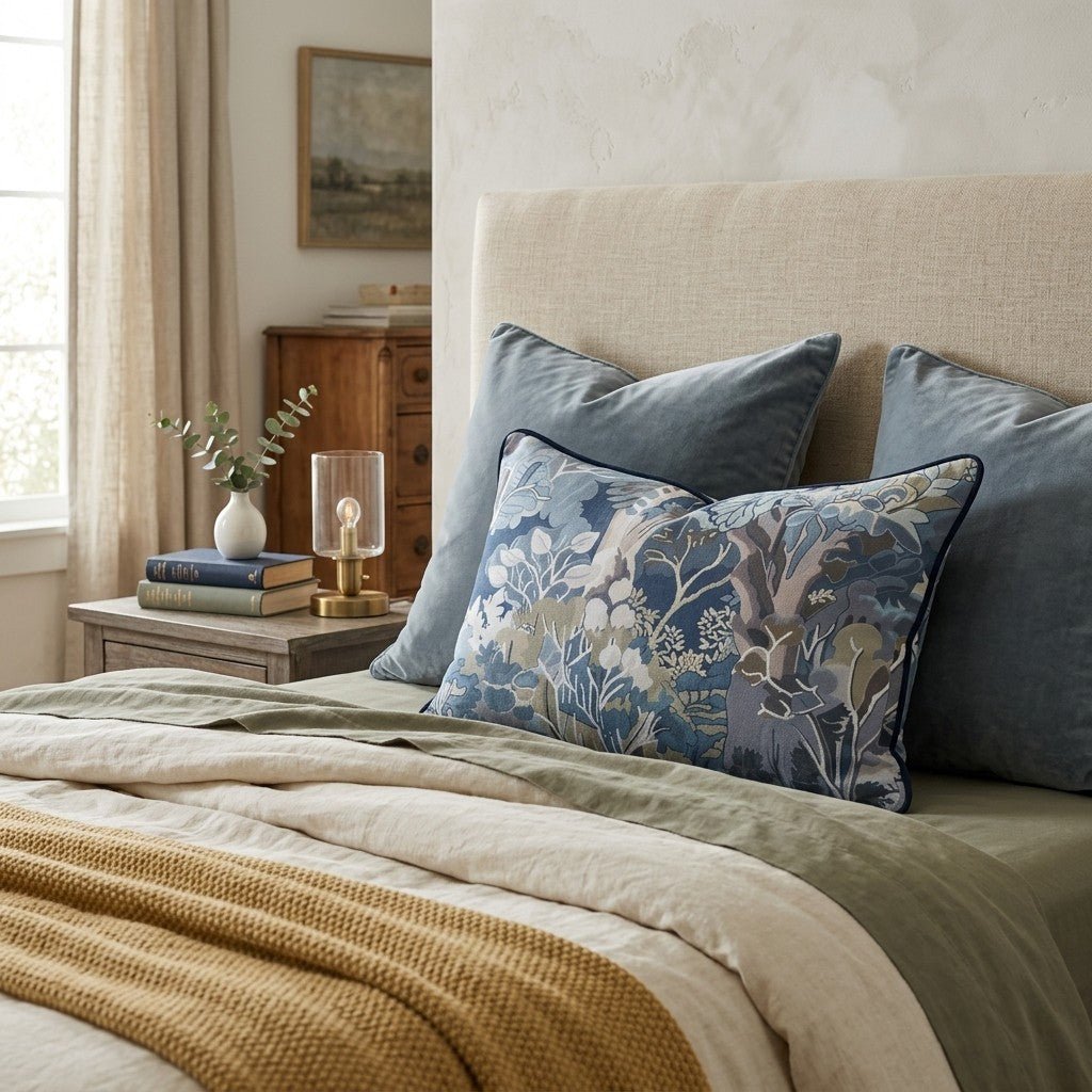 Sylvaine Moss Throw Pillow - Hillcroft Home