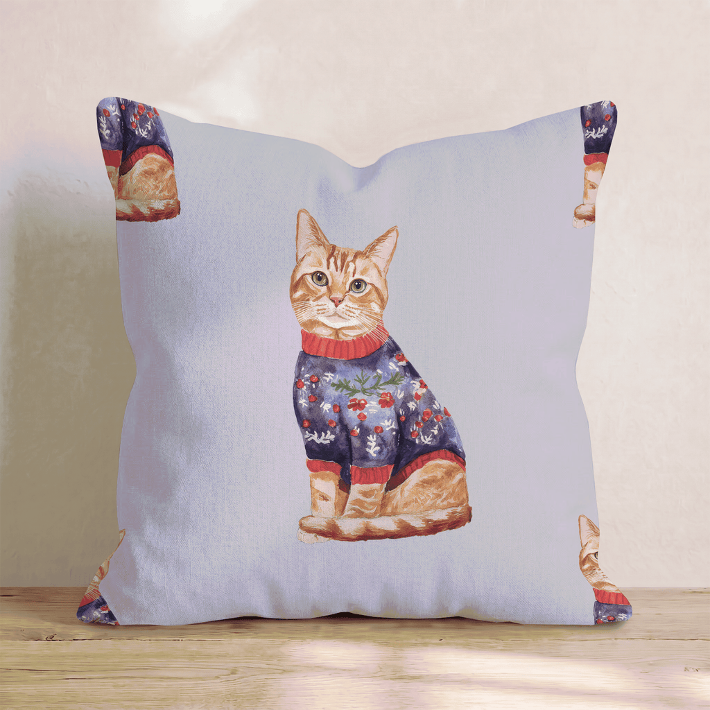 Tabby Floral Sweater Throw Pillow - Hillcroft Home