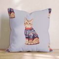 Tabby Floral Sweater Throw Pillow - Hillcroft Home