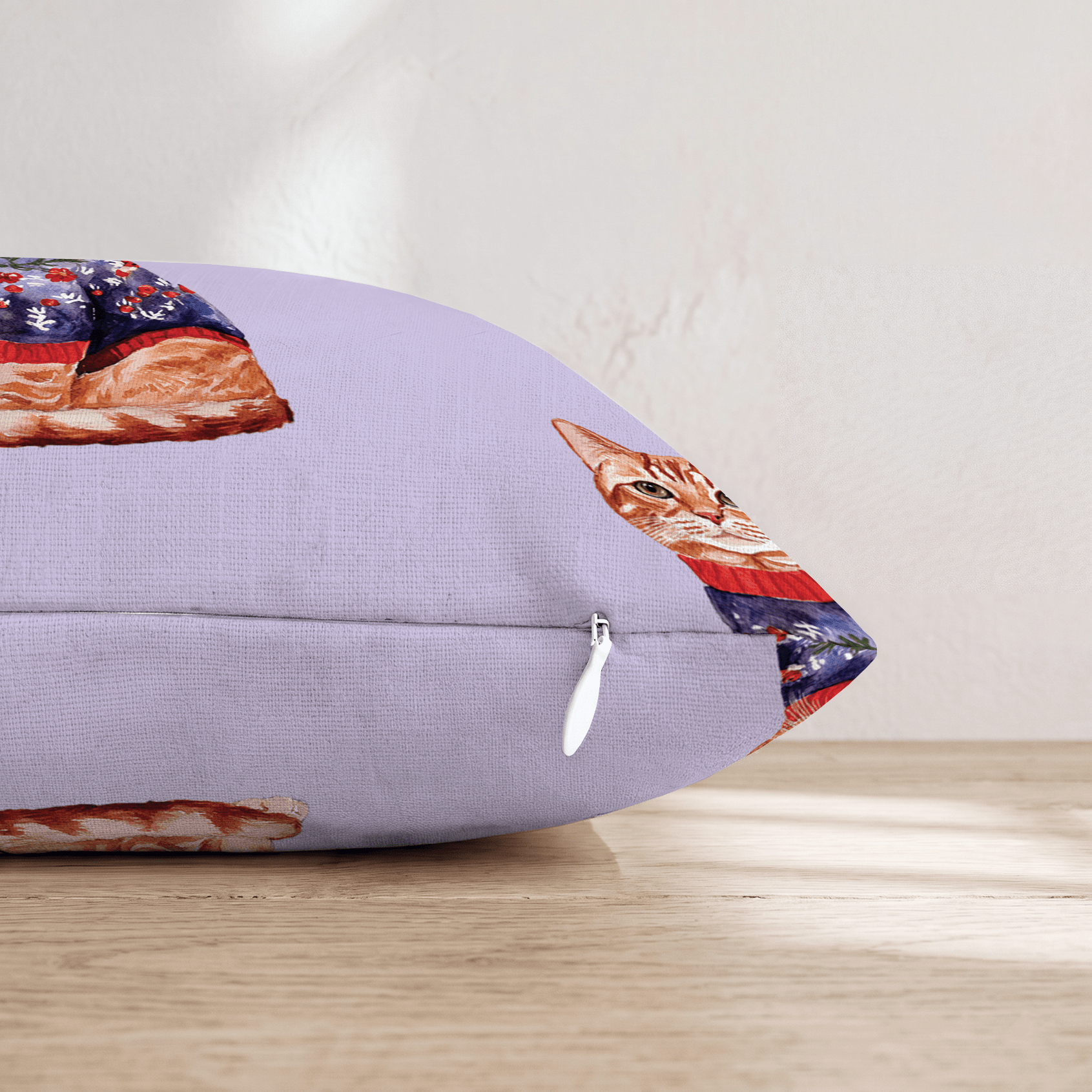 Tabby Floral Sweater Throw Pillow - Hillcroft Home