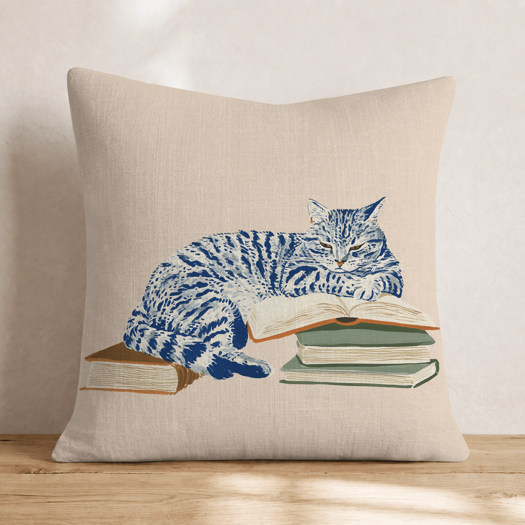 Tabby Nap Throw Pillow - Hillcroft Home