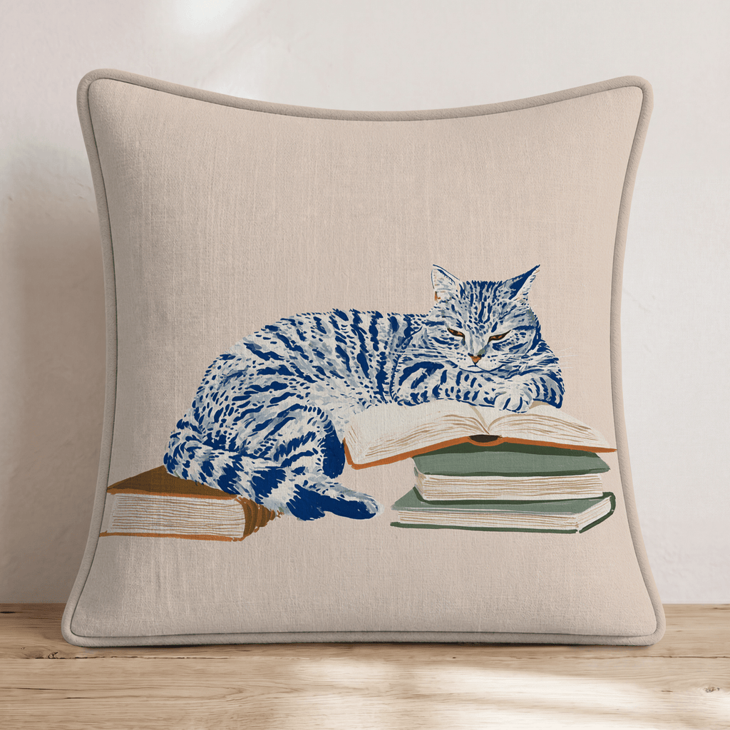 Tabby Nap Throw Pillow - Hillcroft Home