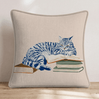 Tabby Nap Throw Pillow - Hillcroft Home