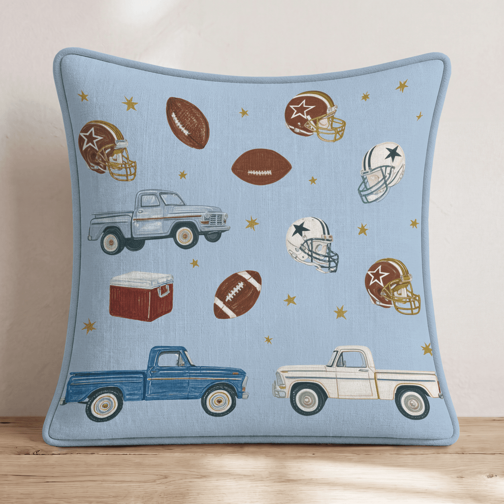 Tailgating Nights Throw Pillow - Hillcroft Home