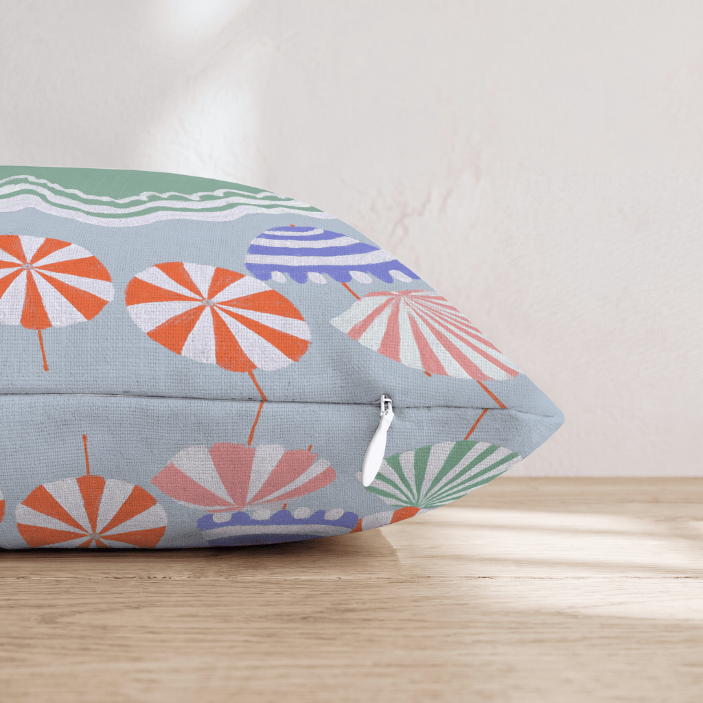 Take a Beach Day Throw Pillow - Hillcroft Home