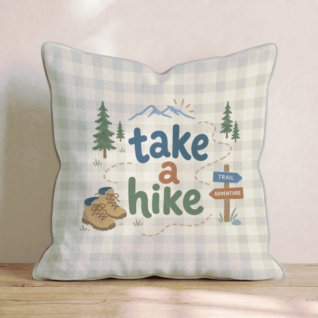 Take a Hike Throw Pillow - Hillcroft Home