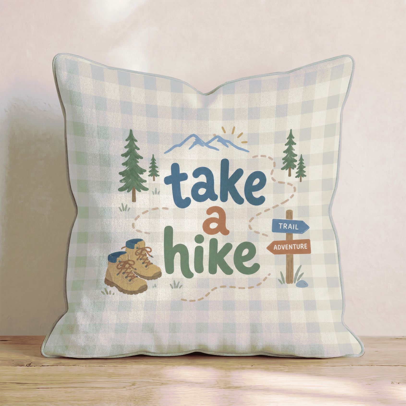 Take a Hike Throw Pillow - Hillcroft Home