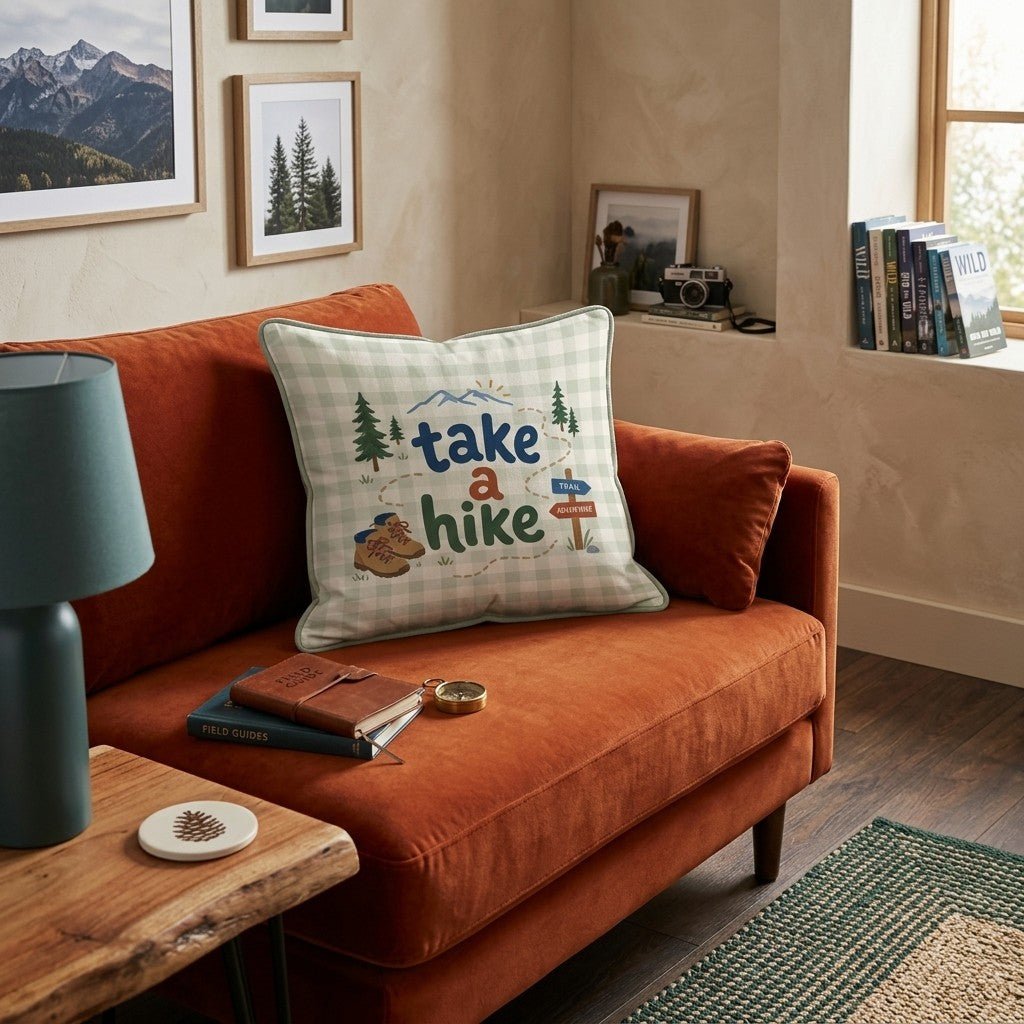 Take a Hike Throw Pillow - Hillcroft Home
