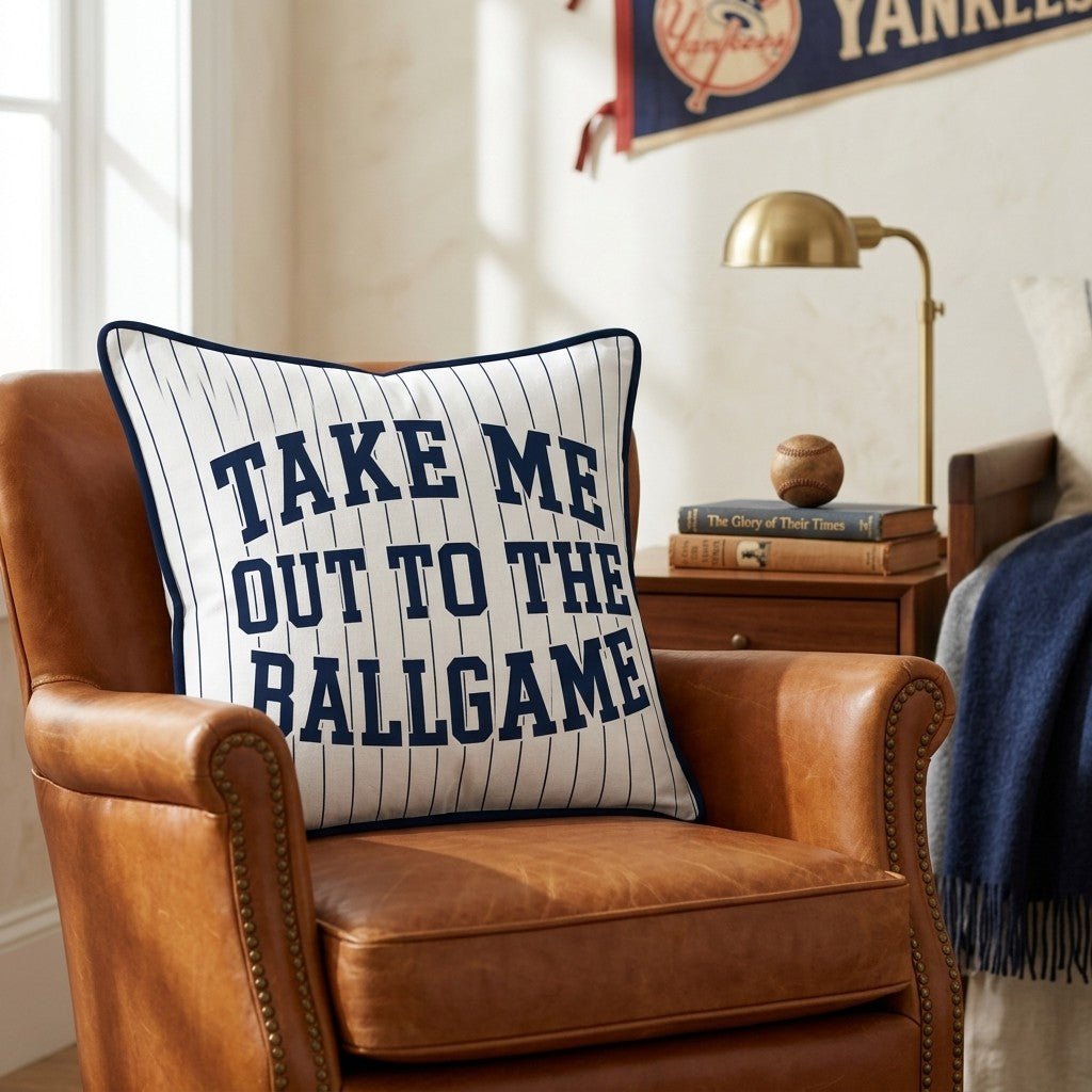 Take Me Out To The Ballgame - Throw Pillow - Hillcroft Home