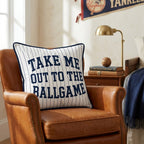Take Me Out To The Ballgame - Throw Pillow - Hillcroft Home