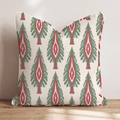 Tannenbaum Ikat Throw Pillow throw pillow - Hillcroft Home