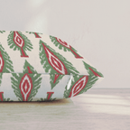 Tannenbaum Ikat Throw Pillow throw pillow - Hillcroft Home