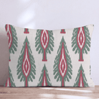 Tannenbaum Ikat Throw Pillow throw pillow - Hillcroft Home