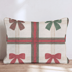 Tartan Bow Sampler Throw Pillow throw pillow - Hillcroft Home