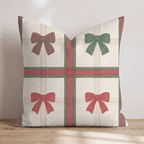 Tartan Bow Sampler Throw Pillow throw pillow - Hillcroft Home