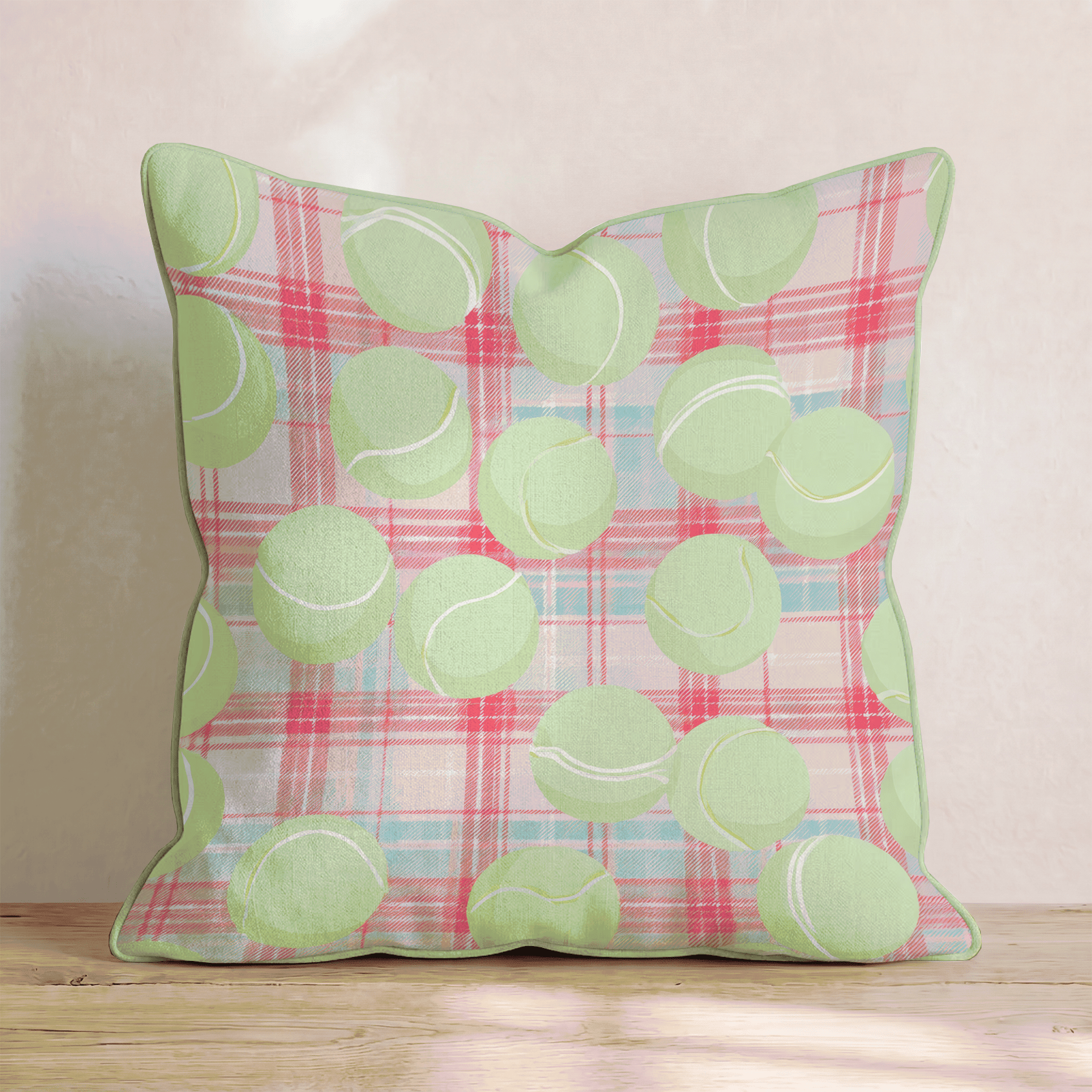 Tartan Tiebreak Throw Pillow - Hillcroft Home