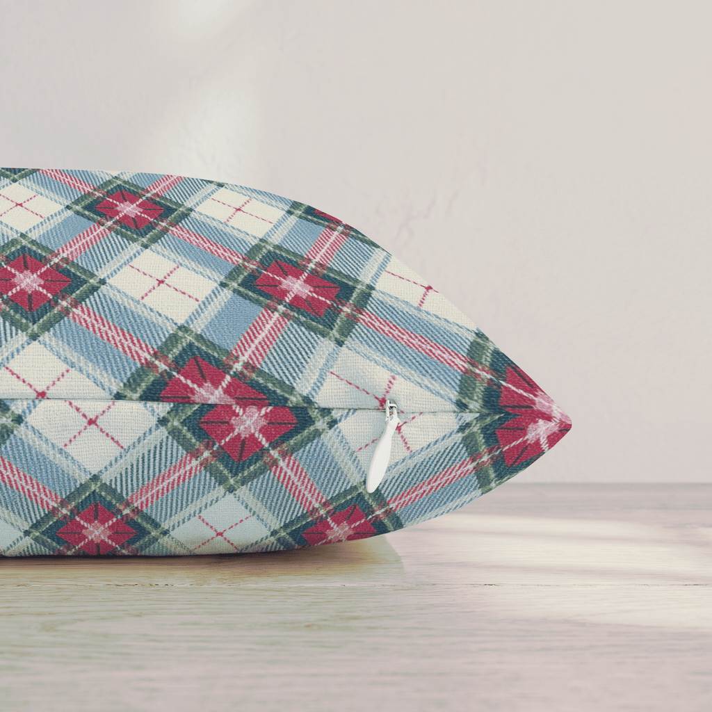 Tartan Up the Tree Throw Pillow throw pillow - Hillcroft Home