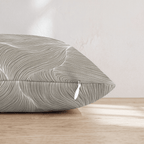 Taupe Flow Lines Throw Pillow - Hillcroft Home